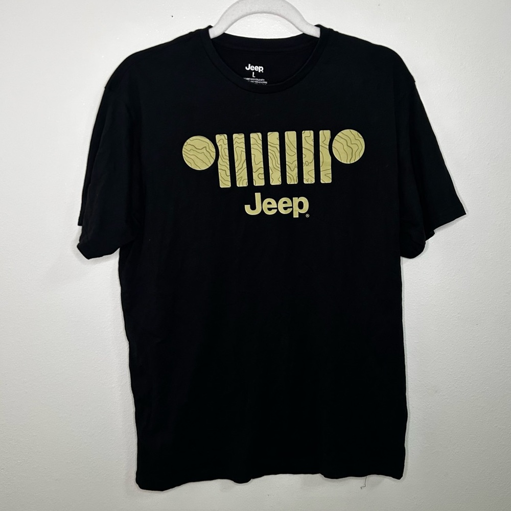 Jeep logo men's black tshirt